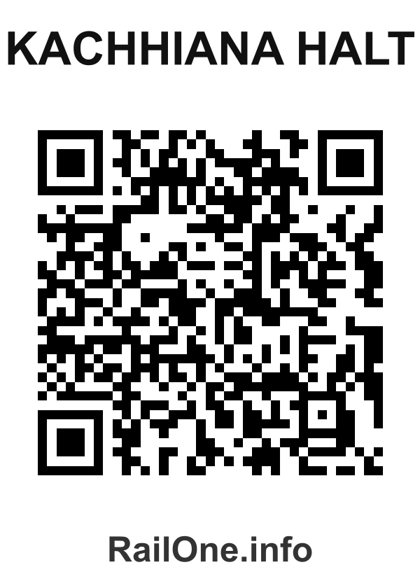 RailOne QR Code for Kachhiana Halt station