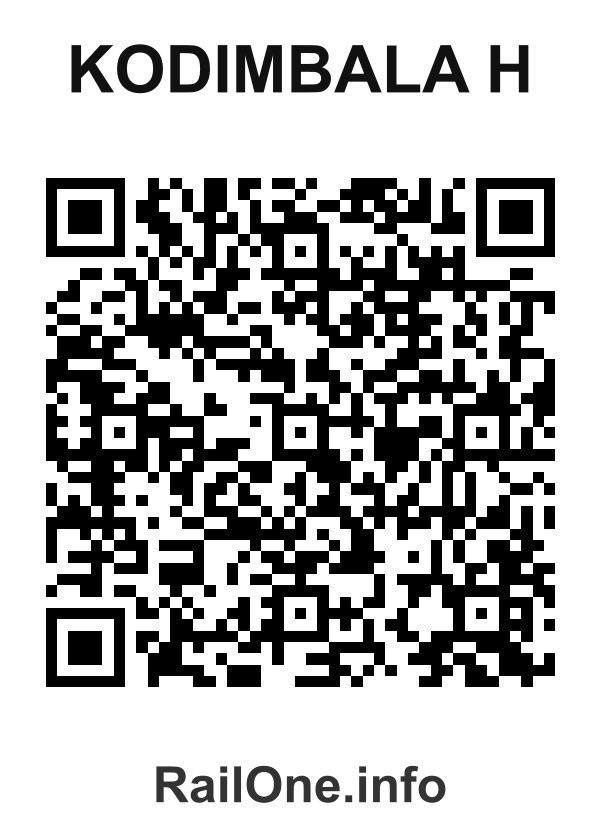 RailOne QR Code for Kodimbala H station