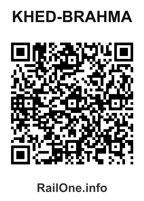 RailOne QR Code for Khed-brahma station
