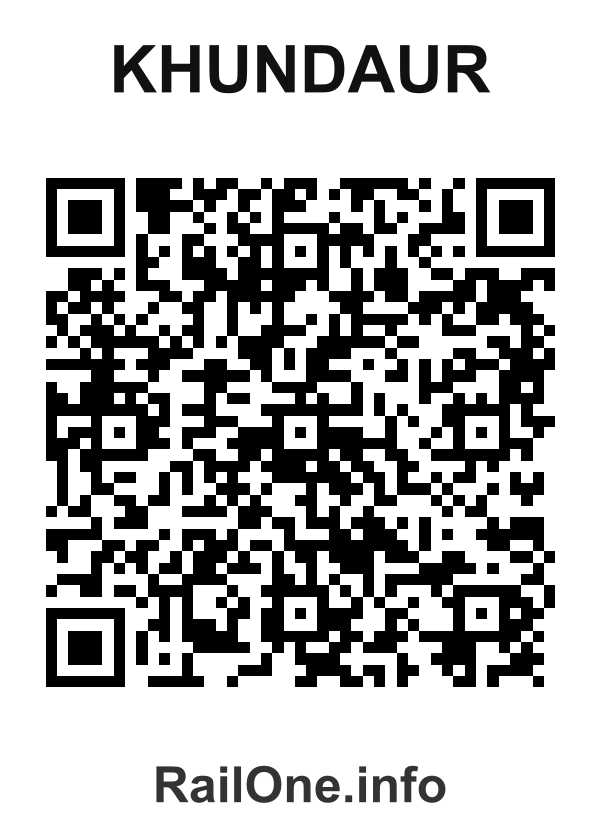 RailOne QR Code for Khundaur station