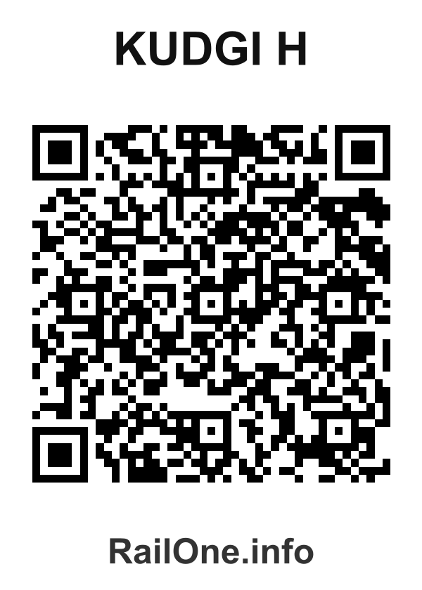 RailOne QR Code for Kudgi H station