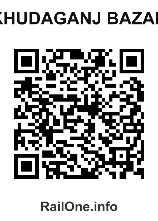 RailOne QR Code for Khudaganj Bazar station