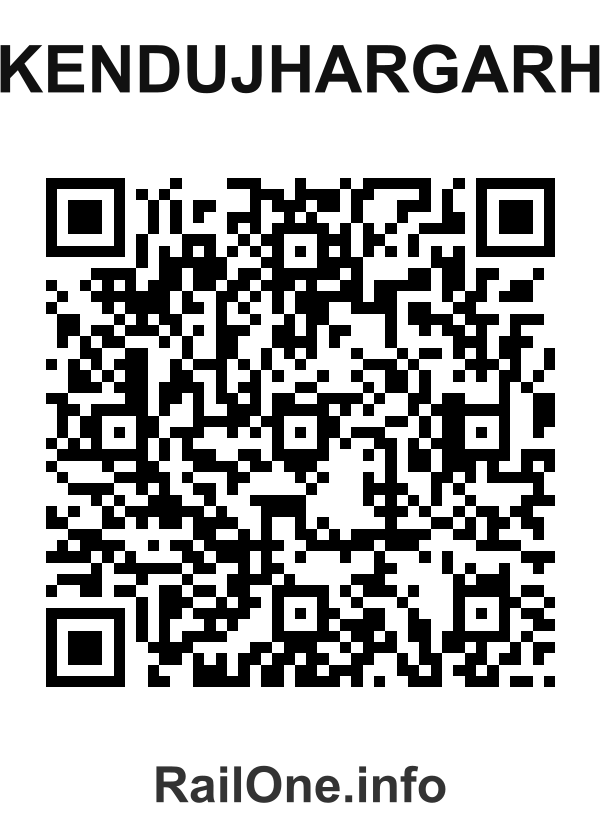 RailOne QR Code for Kendujhargarh station