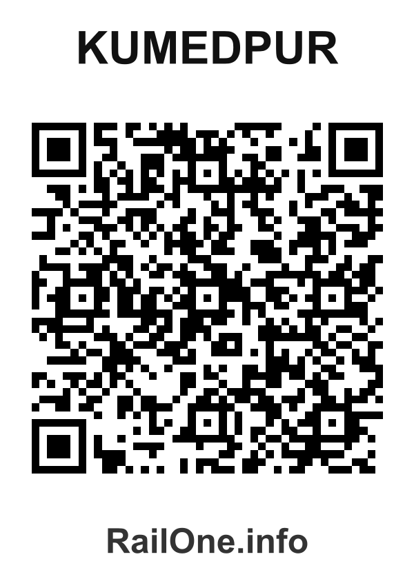 RailOne QR Code for Kumedpur station