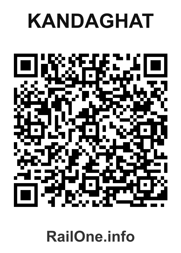 RailOne QR Code for Kandaghat station