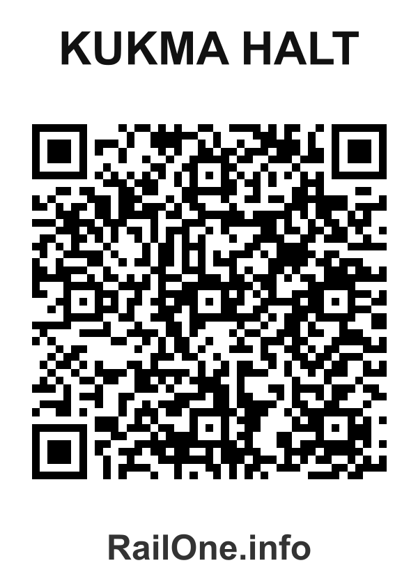 RailOne QR Code for Kukma Halt station