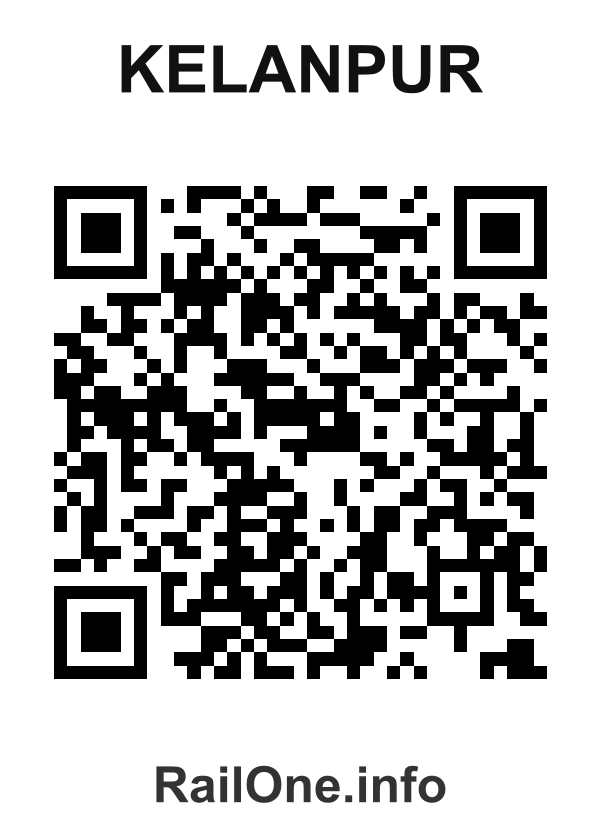 RailOne QR Code for Kelanpur station