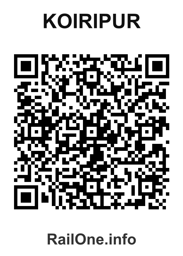 RailOne QR Code for Koiripur station