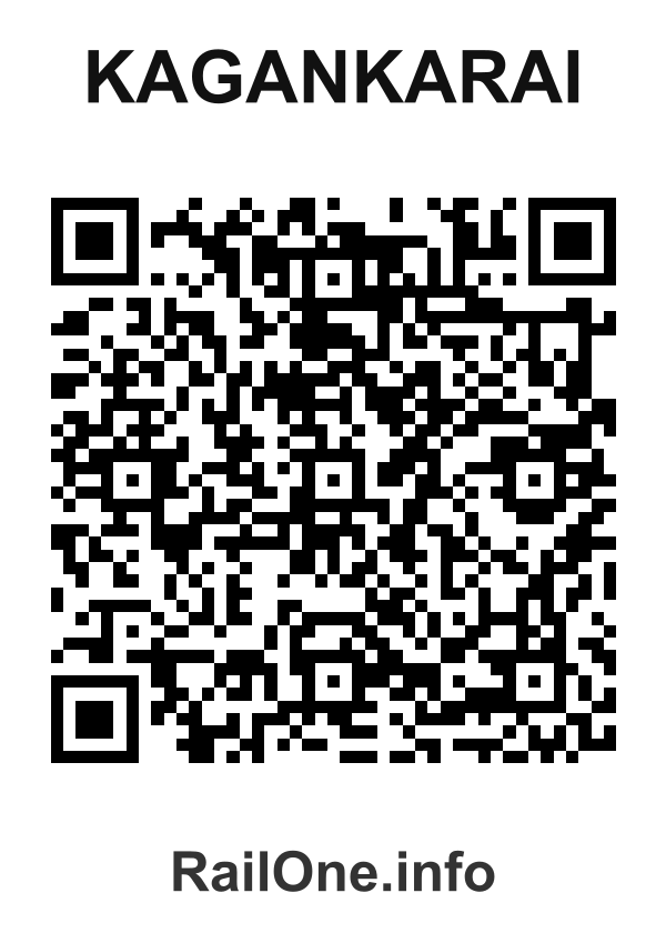 RailOne QR Code for Kagankarai station