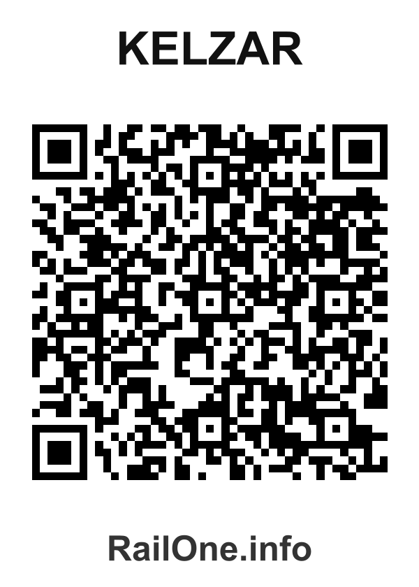 RailOne QR Code for Kelzar station