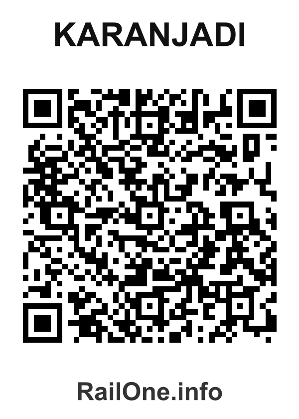 RailOne QR Code for Karanjadi station