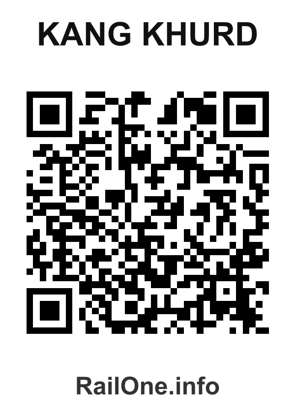 RailOne QR Code for Kang Khurd station