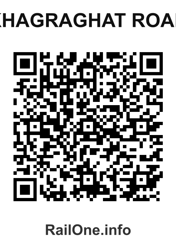 RailOne QR Code for Khagraghat Road station