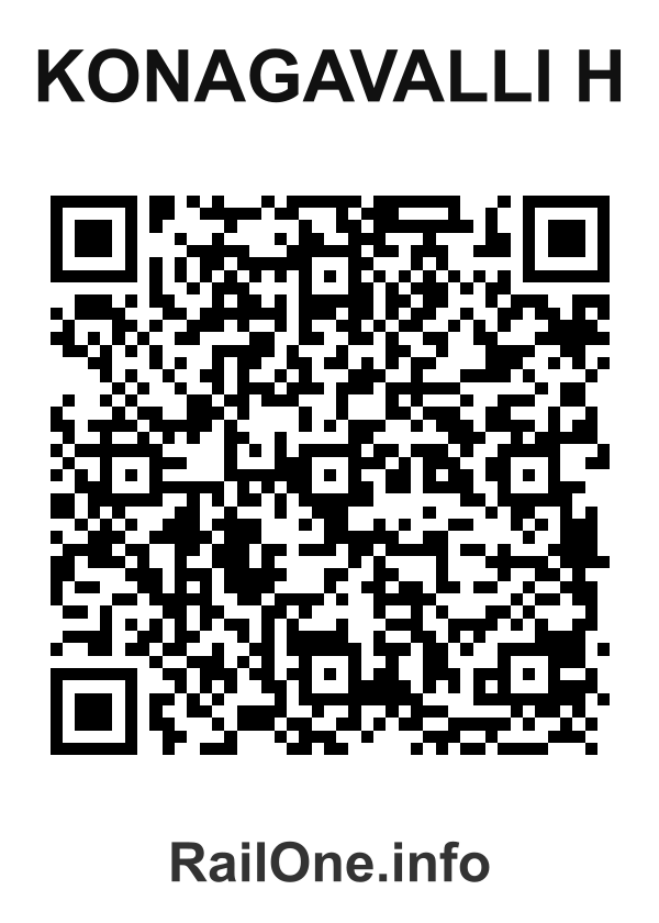 RailOne QR Code for Konagavalli H station
