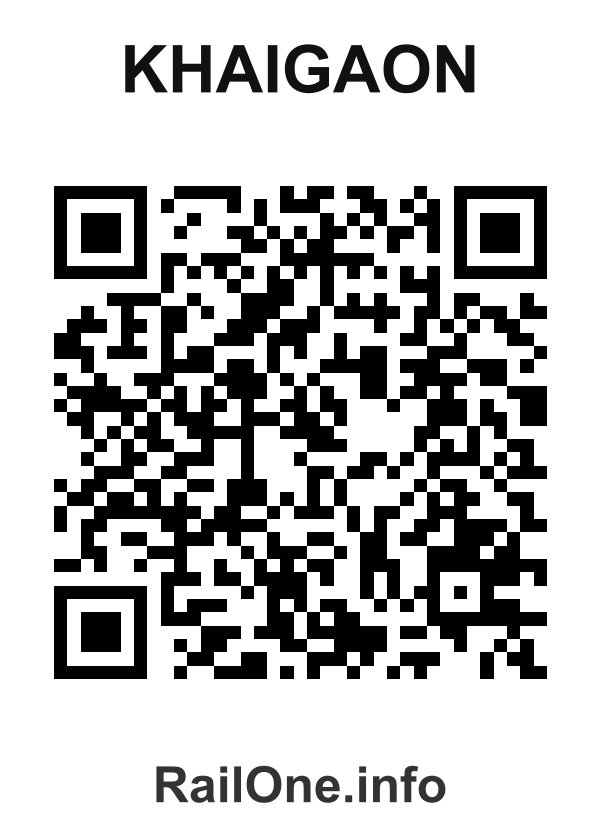 RailOne QR Code for Khaigaon station