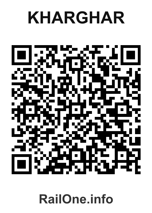 RailOne QR Code for Kharghar station