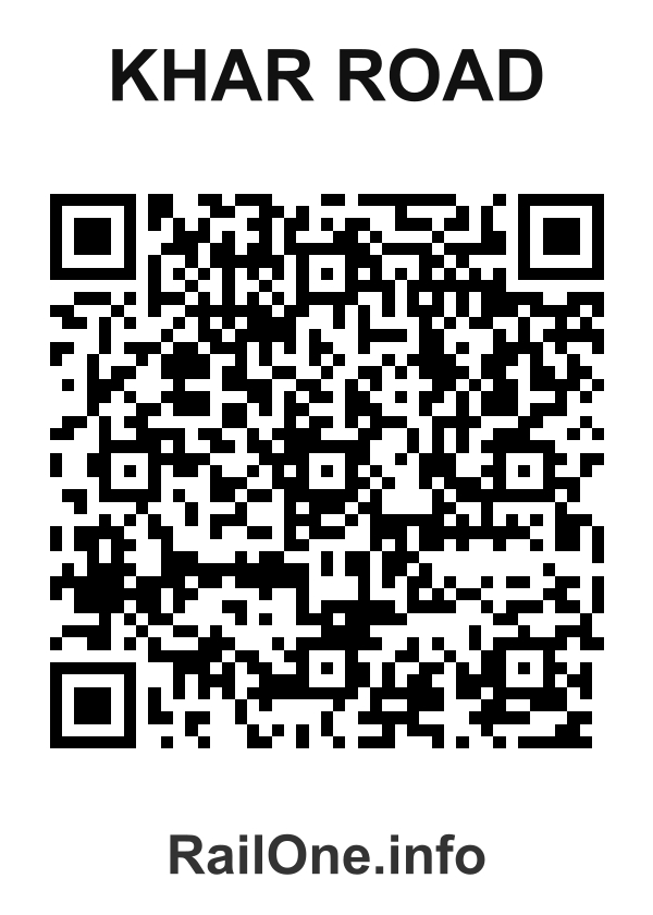 RailOne QR Code for Khar Road station