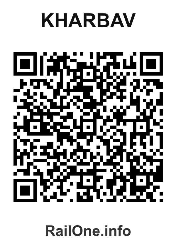 RailOne QR Code for Kharbav station