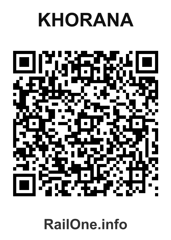RailOne QR Code for Khorana station