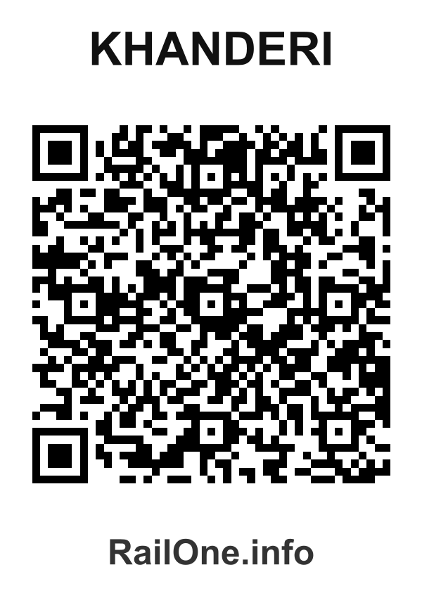 RailOne QR Code for Khanderi station