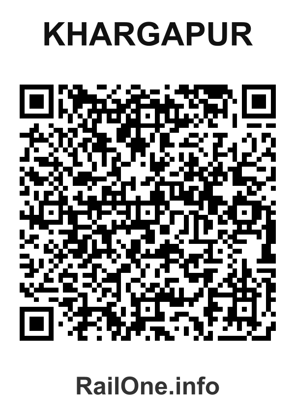 RailOne QR Code for Khargapur station