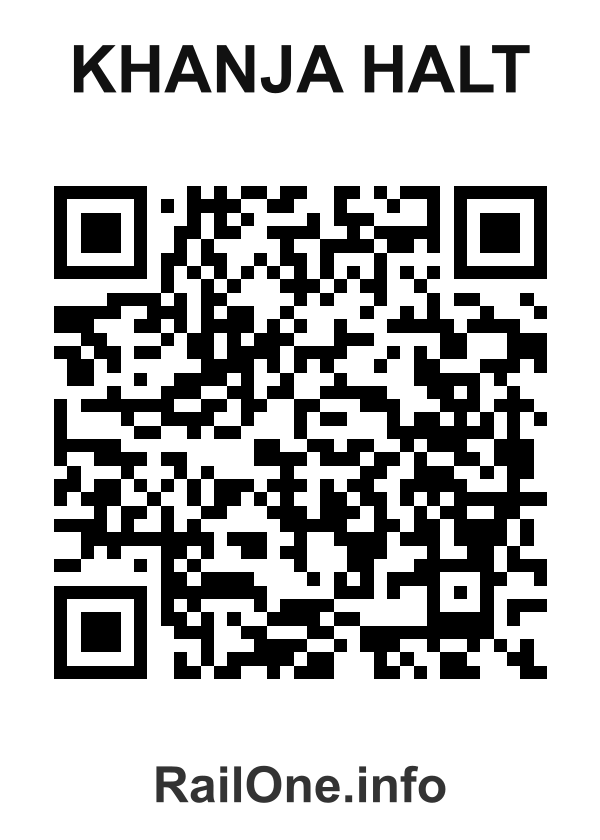 RailOne QR Code for Khanja Halt station