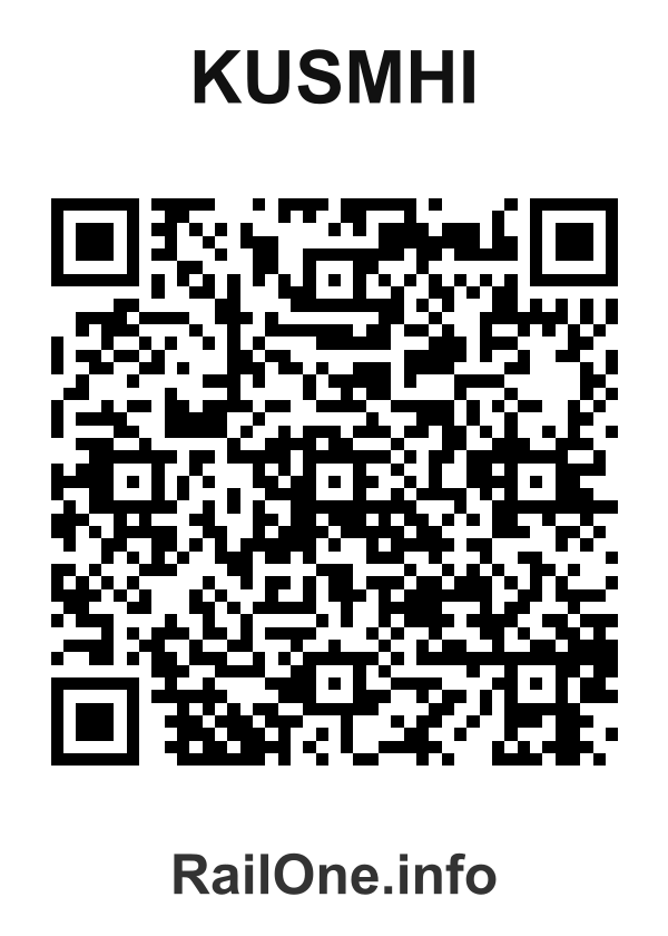 RailOne QR Code for Kusmhi station