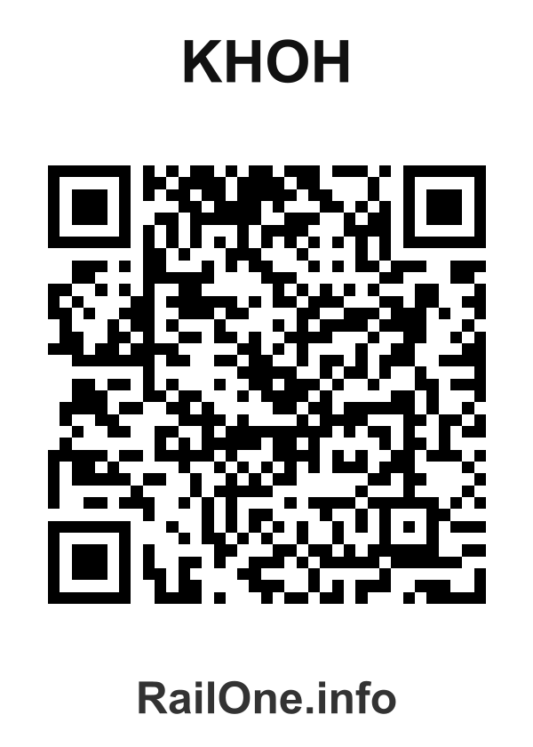 RailOne QR Code for Khoh station