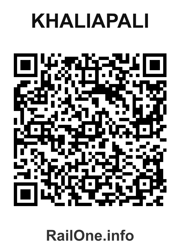 RailOne QR Code for Khaliapali station