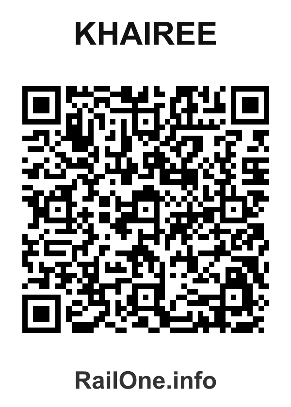 RailOne QR Code for Khairee station
