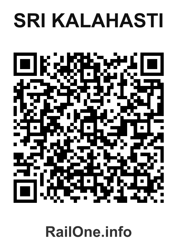 RailOne QR Code for Sri Kalahasti station
