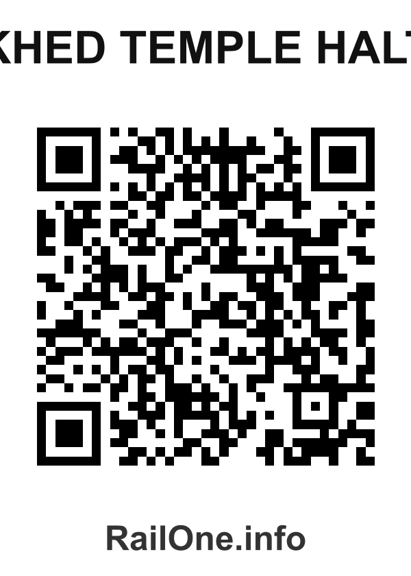 RailOne QR Code for Khed Temple Halt station