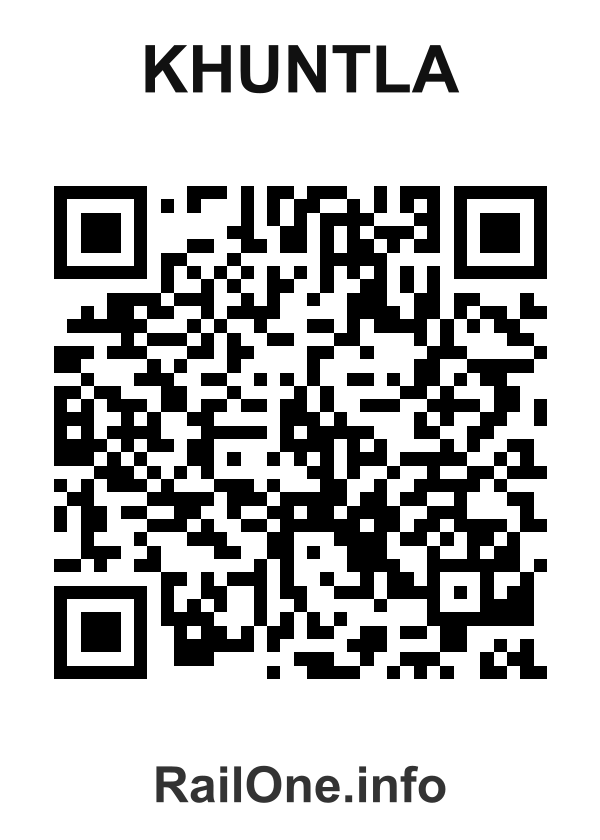 RailOne QR Code for Khuntla station