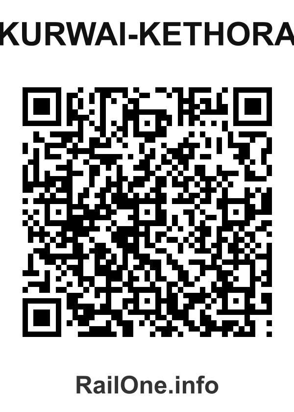 RailOne QR Code for Kurwai-kethora station