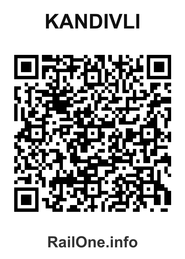 RailOne QR Code for Kandivli station