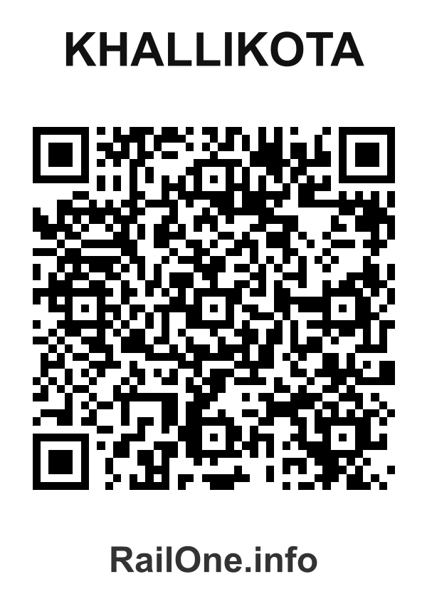 RailOne QR Code for Khallikota station
