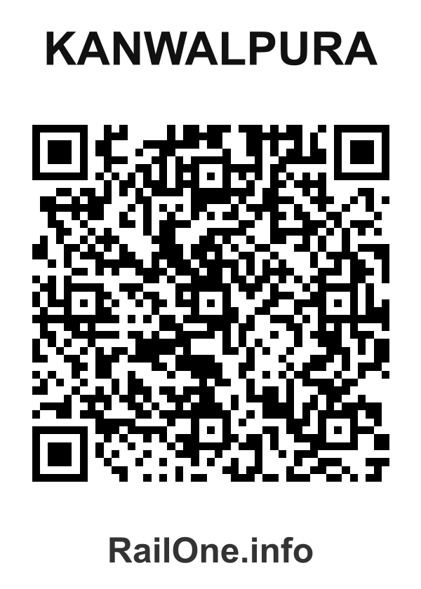 RailOne QR Code for Kanwalpura station