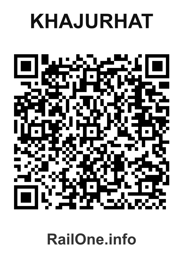 RailOne QR Code for Khajurhat station