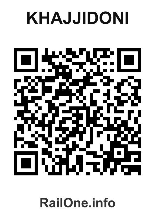 RailOne QR Code for Khajjidoni station
