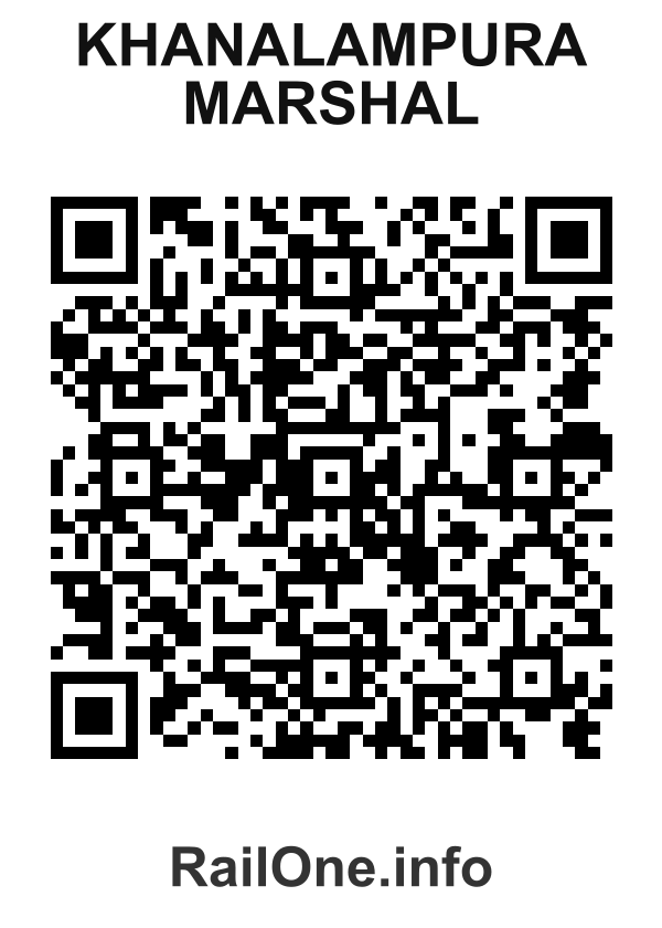 RailOne QR Code for Khanalampura Marshal station