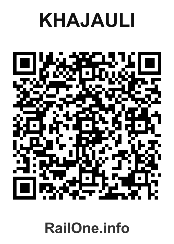 RailOne QR Code for Khajauli station