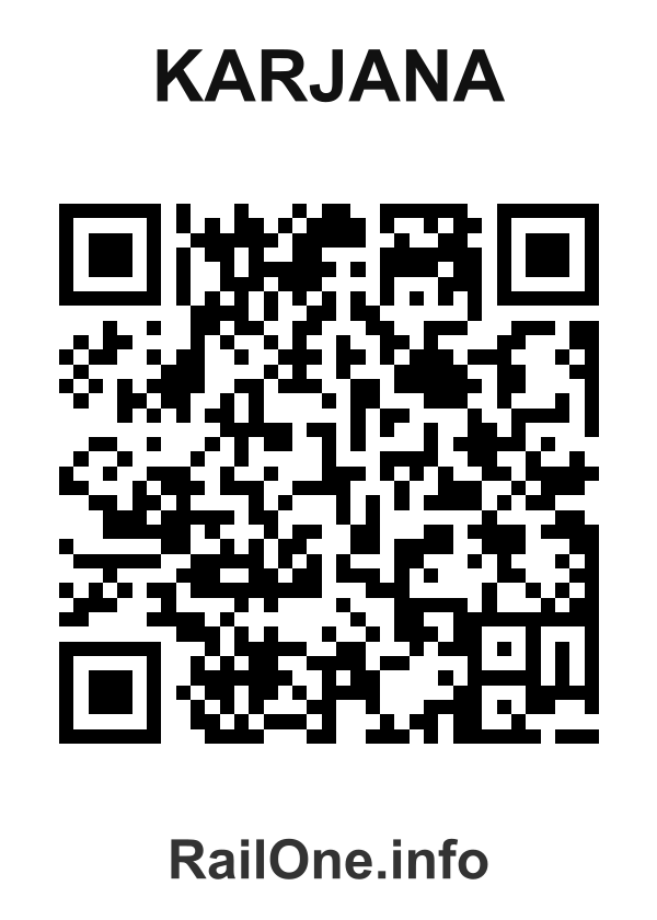 RailOne QR Code for Karjana station