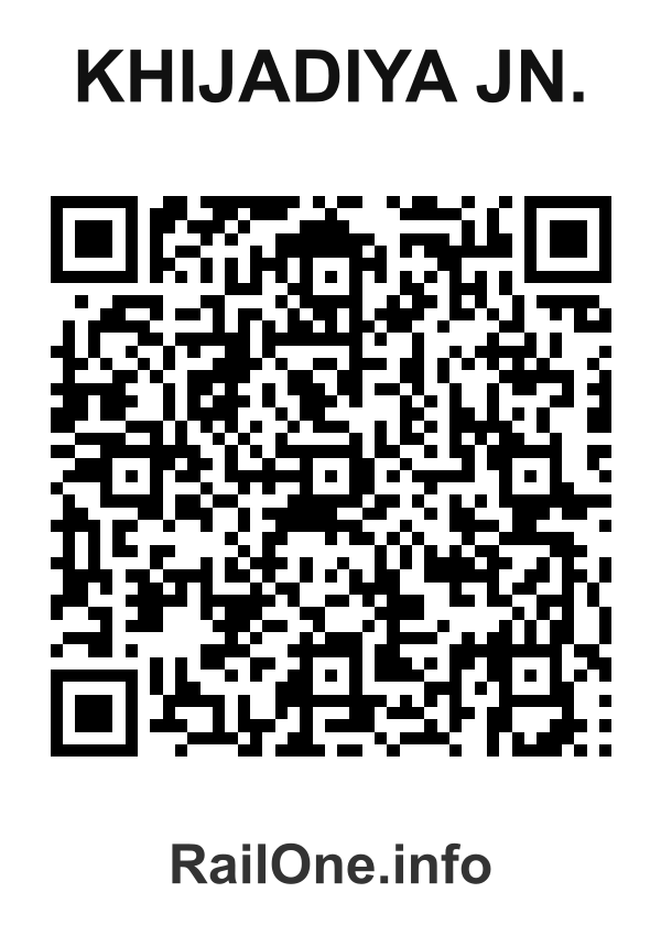 RailOne QR Code for Khijadiya Jn. station