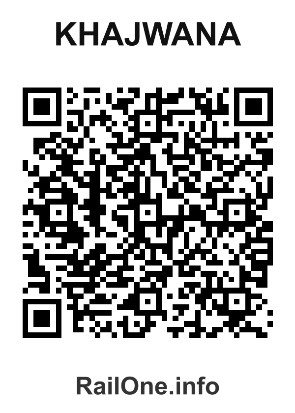 RailOne QR Code for Khajwana station
