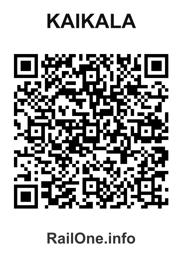 RailOne QR Code for Kaikala station