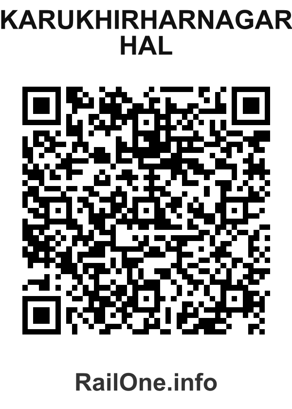 RailOne QR Code for Karukhirharnagar Hal station