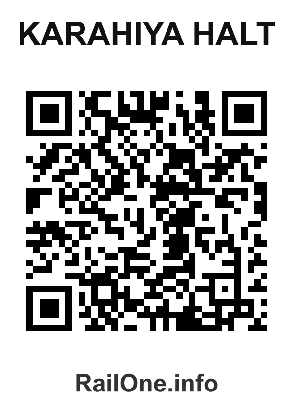 RailOne QR Code for Karahiya Halt station