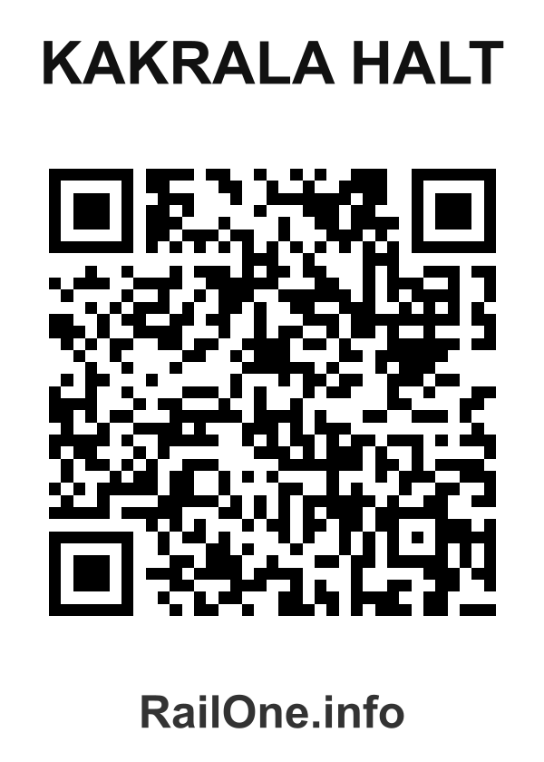 RailOne QR Code for Kakrala Halt station