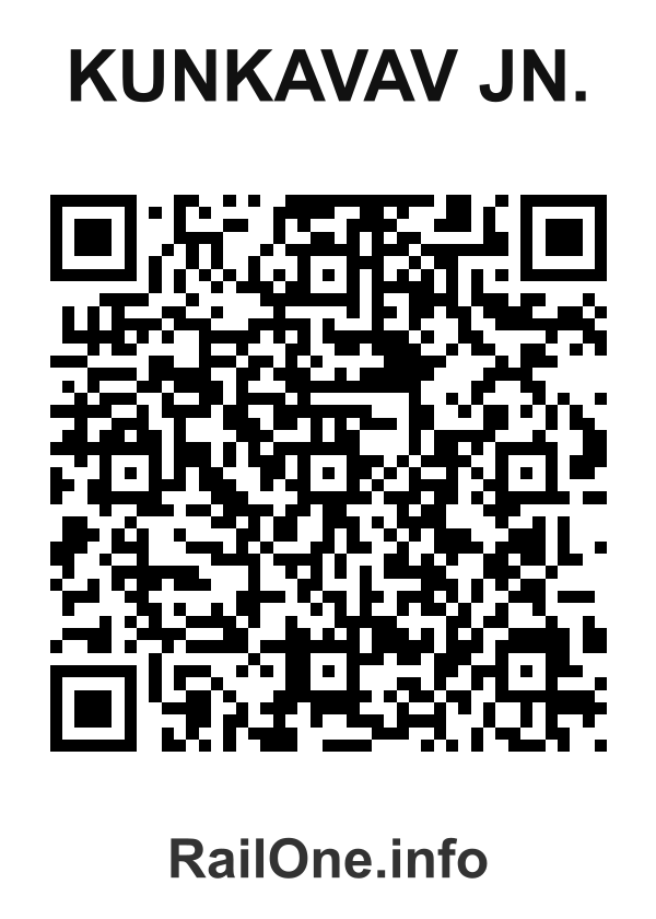 RailOne QR Code for Kunkavav Jn. station