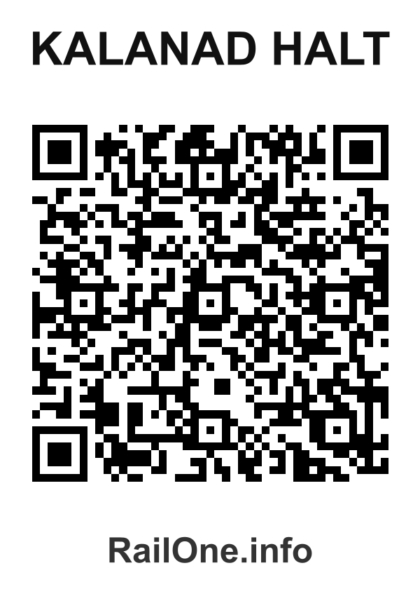 RailOne QR Code for Kalanad Halt station